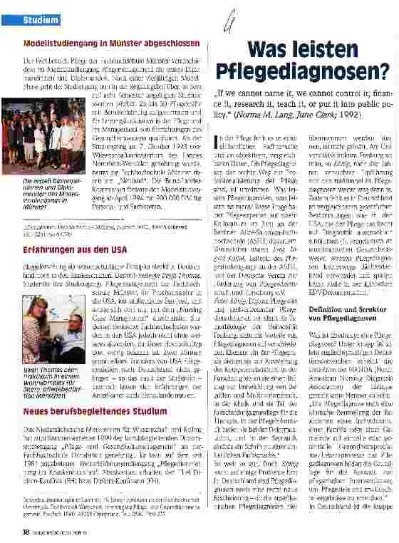 Vorschauseite 1: Was leisten Pflegediagnosen?