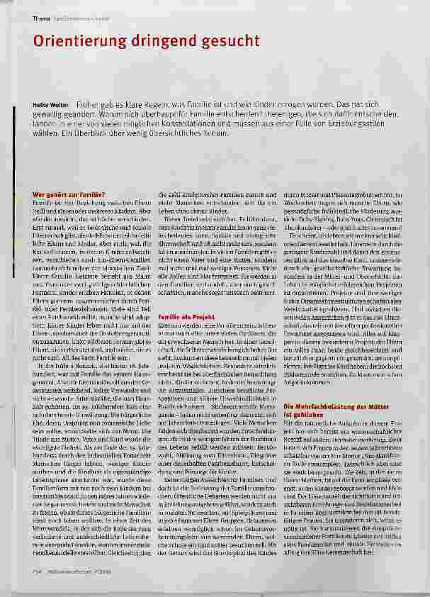 Vorschauseite 1: Orientierung dringend gesucht