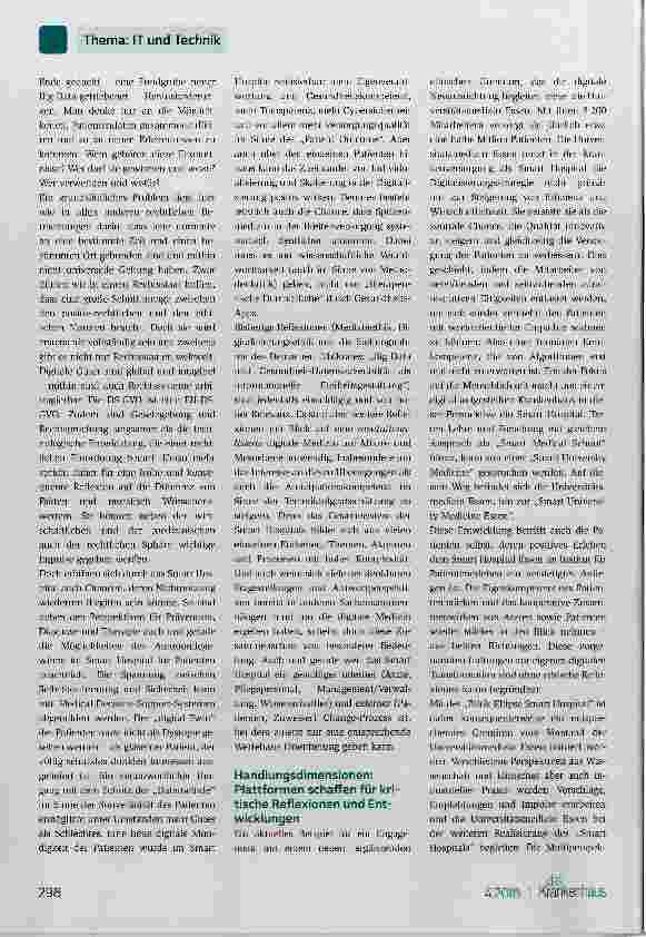Vorschauseite 2: Smart Hospital Ethik