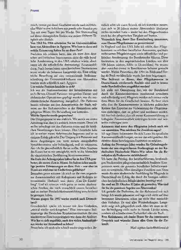 Vorschauseite 4: Eine Genugtuung, zu sehen, dass der Berufsstand zunehmend erwachsen wird