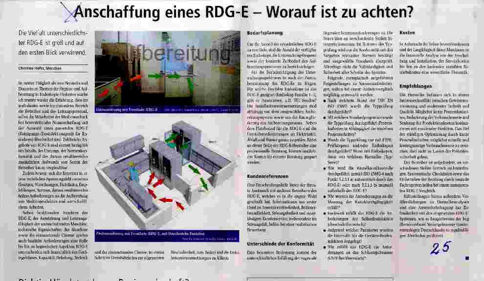 Vorschauseite 1: Anschaffung eines RDG-E Worauf ist zu achten?