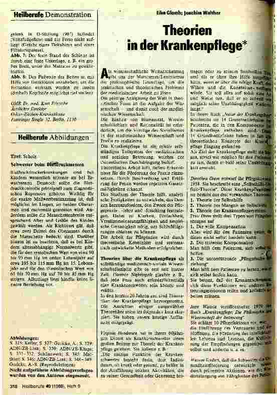 Vorschauseite 1: Theorien in der Krankenpflege