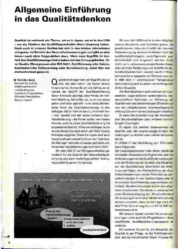 Vorschauseite 1: Allgemeine Einführung in das Qualitätsdenken
