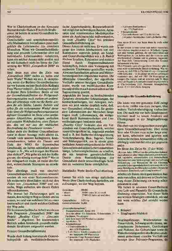 Vorschauseite 2: Die Strategie Gesundheit 2000 - Was heißt Gesundheit 2000 im Jahr 1988