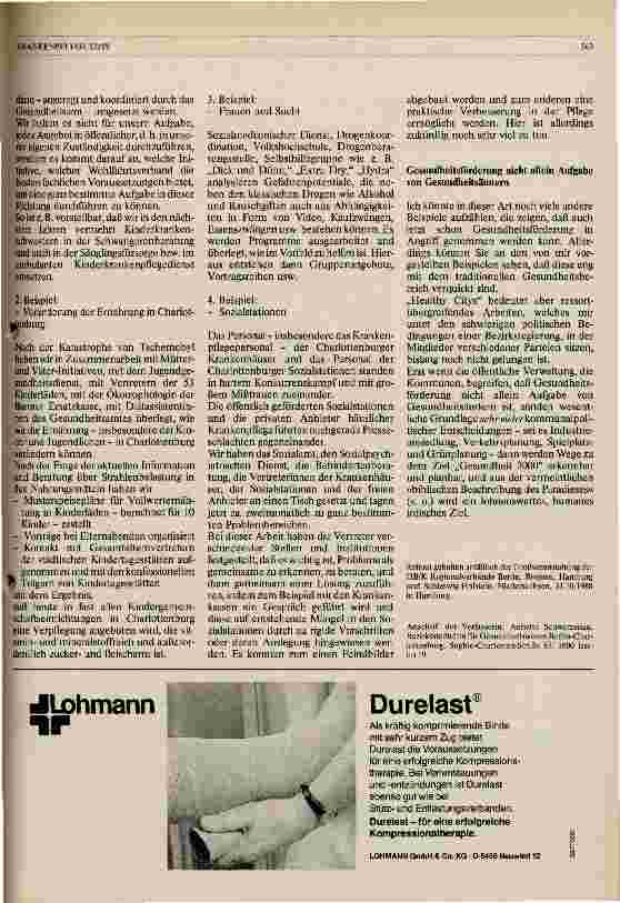 Vorschauseite 3: Die Strategie Gesundheit 2000 - Was heißt Gesundheit 2000 im Jahr 1988