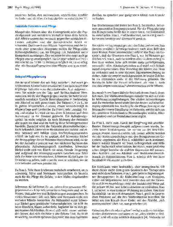 Vorschauseite 2: Suizidalität - Pflegerische Aspekte