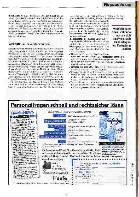 Vorschauseite 4: Unter Druck geraten Auswirkungen der Pflegeversicherung ausf dem ambulanten Pflegesektor