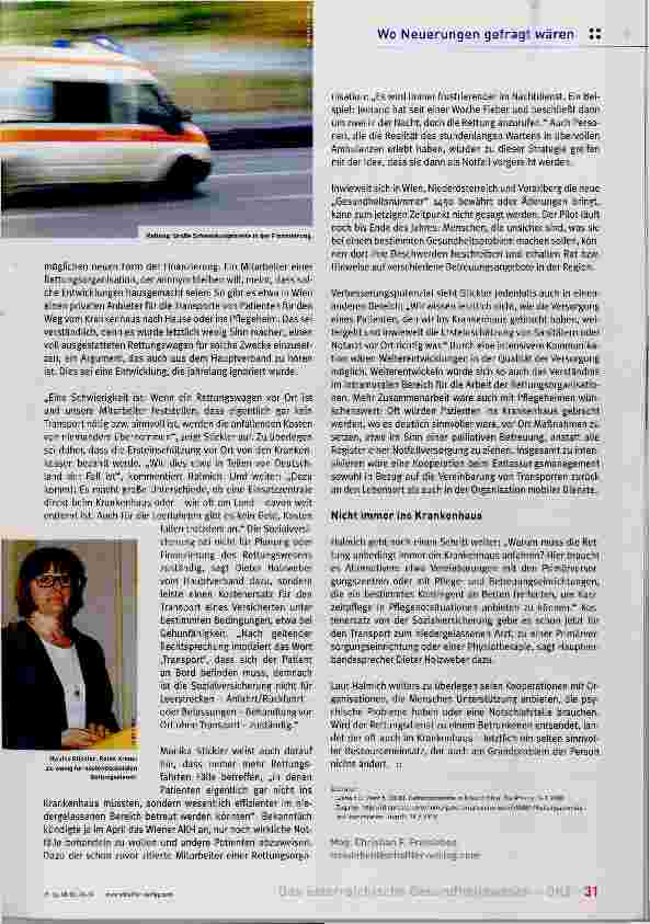 Vorschauseite 2: Kranke Wagen