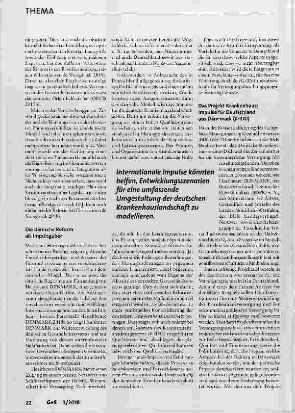 Vorschauseite 4: Krankenhaus: Impulse aus Dänemark für Deutschland