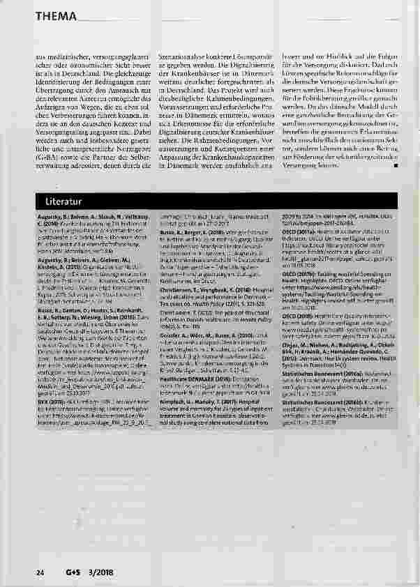 Vorschauseite 6: Krankenhaus: Impulse aus Dänemark für Deutschland