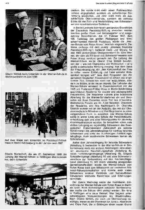 Vorschauseite 2: 75 Jahre Weiterbildung für Schwestern im Deutschen Roten Kreuz Von der Oberinnenschule zur modernen Schwesternhochschule