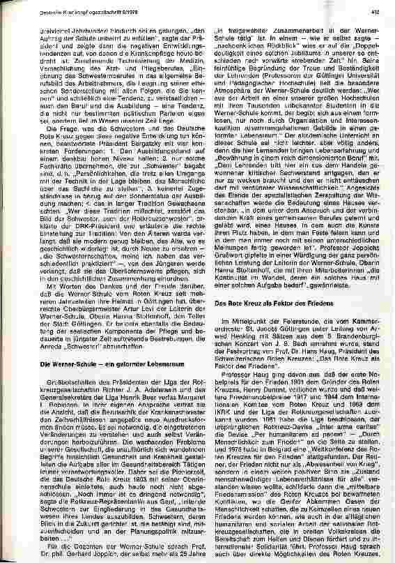 Vorschauseite 5: 75 Jahre Weiterbildung für Schwestern im Deutschen Roten Kreuz Von der Oberinnenschule zur modernen Schwesternhochschule