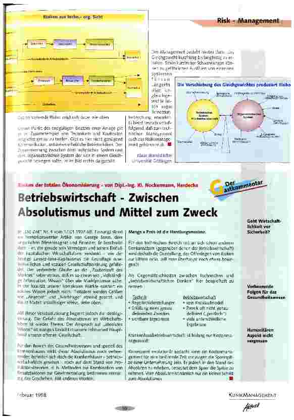 Vorschauseite 3: Risikomanagement aus der Sicht des Technischen Leiters