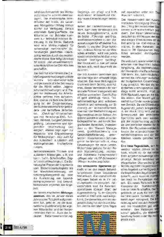 Vorschauseite 3: Gesundheitsvorsorge und -erhaltung rücken in den Mittelpunkt des Dienstleistungszentrums