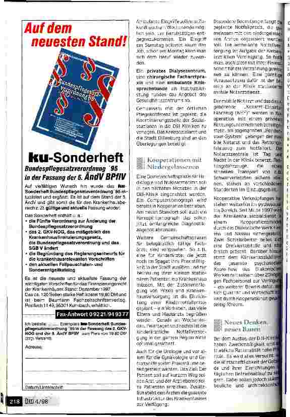 Vorschauseite 4: Gesundheitsvorsorge und -erhaltung rücken in den Mittelpunkt des Dienstleistungszentrums