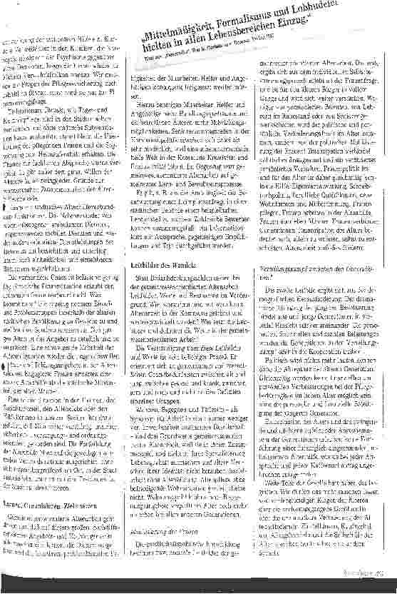 Vorschauseite 3: Perestroika in der Altenarbeit Reformbedarf der Sozialbürokratie