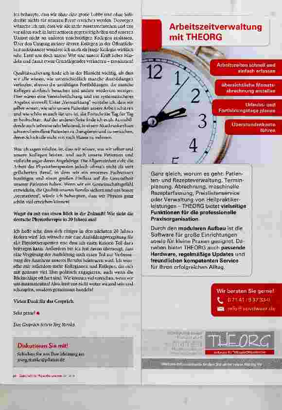 Vorschauseite 4: Denkfabrik Physiotherapie