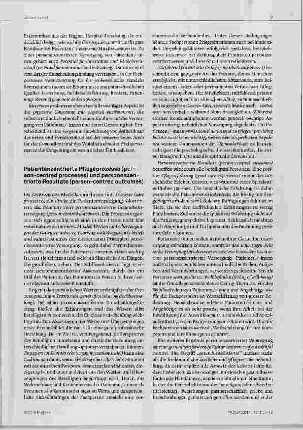 Vorschauseite 3: Personenzentriert pflegen am Universitätsspital Basel