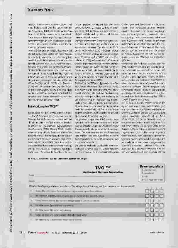 Vorschauseite 3: Transsexual Voice Questionnaire for Male-to-Female Transsexuals