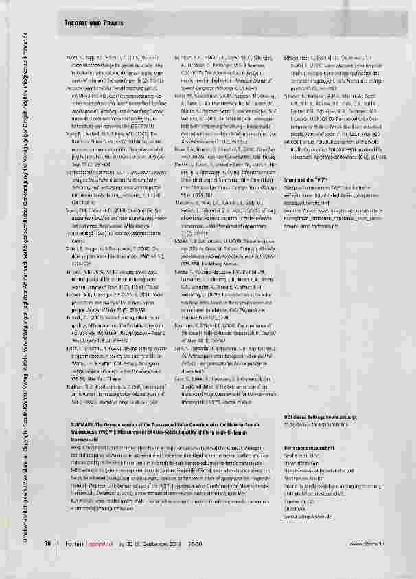 Vorschauseite 5: Transsexual Voice Questionnaire for Male-to-Female Transsexuals