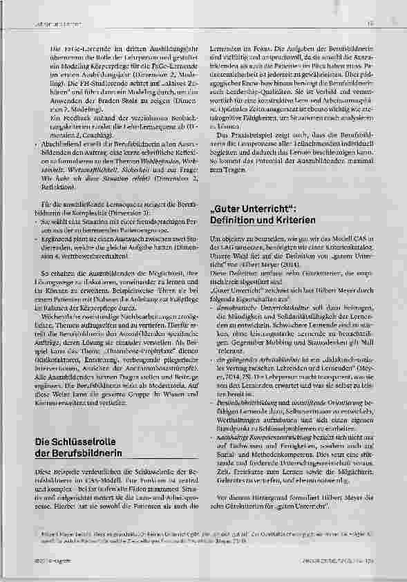 Vorschauseite 5: Ein zentrales pädagogisches Modell für die Praxisausbildung: „Cognitive Apprenticeship“
