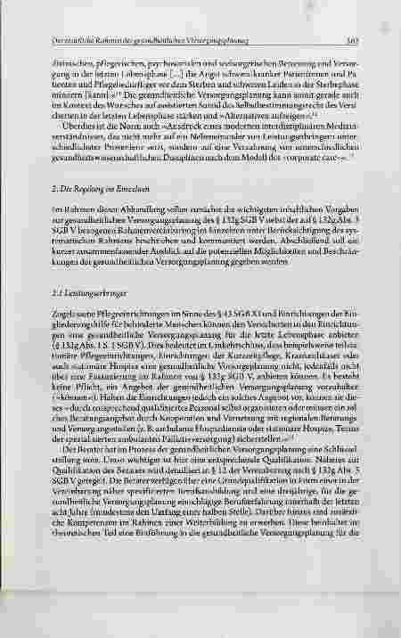 Vorschauseite 3: Der rechtliche Rahmen der gesundheitlichen Versorgungsplanung für die letzte Lebensphase (5 132g SGBV)