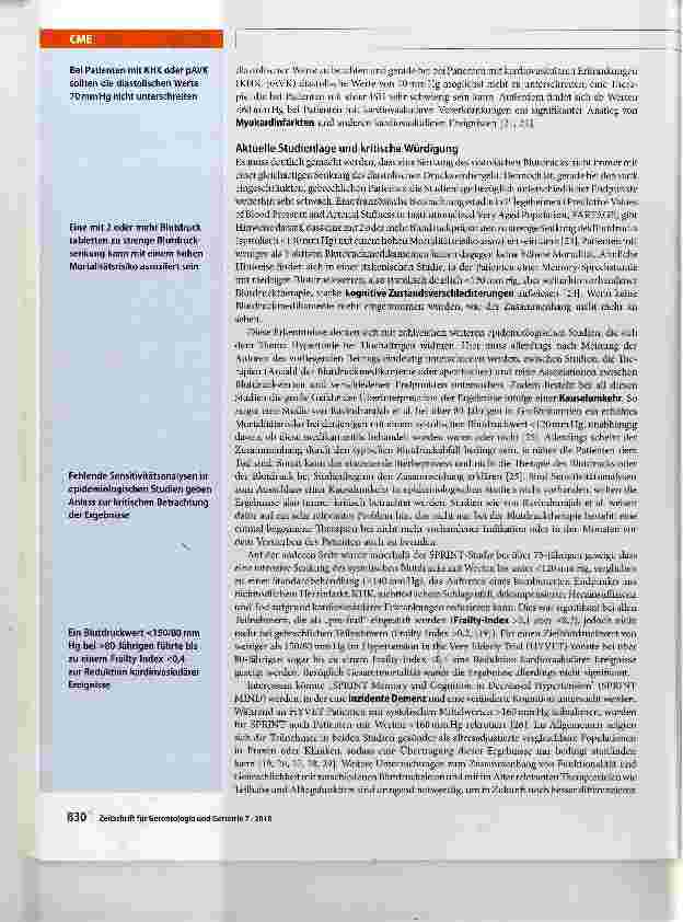 Vorschauseite 6: Arterielle Hypertonie im Alter mit dem Fokus 80+