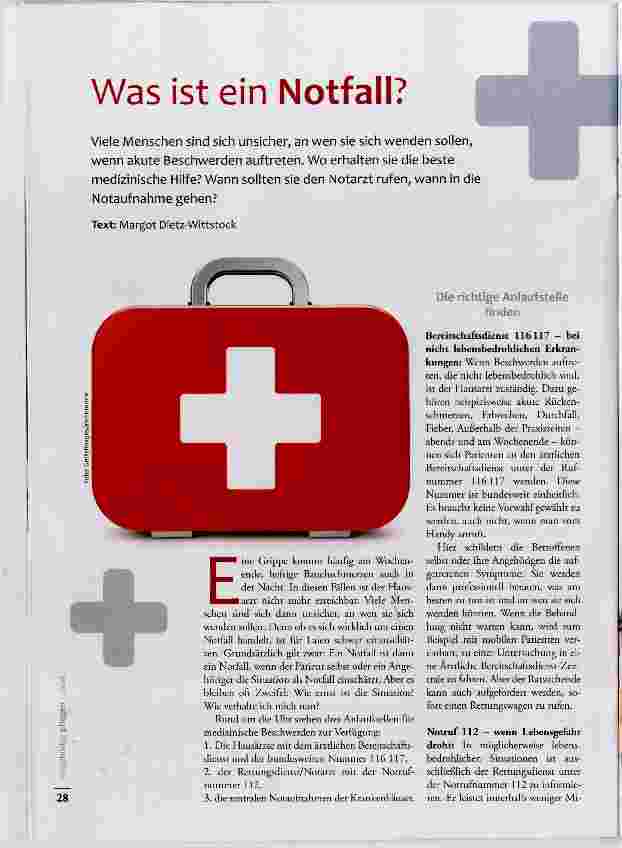 Vorschauseite 1: Was ist ein Notfall?
