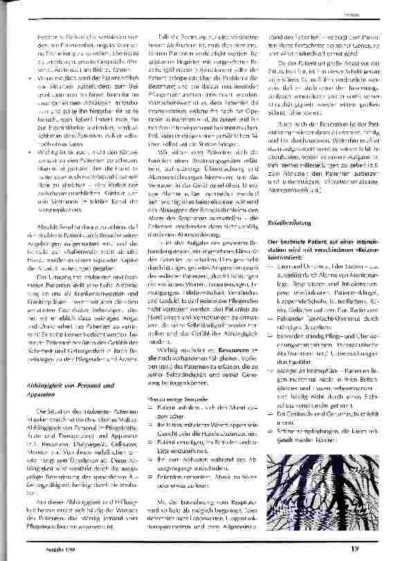 Vorschauseite 4: Die Pflege beatmeter Patienten