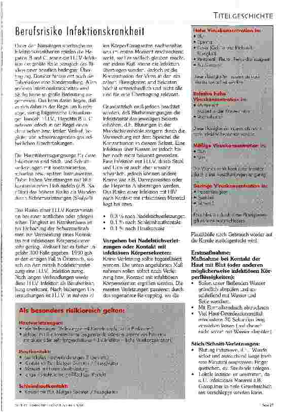 Vorschauseite 4: Die Angst vor der Ansteckung - Mythen und Fakten