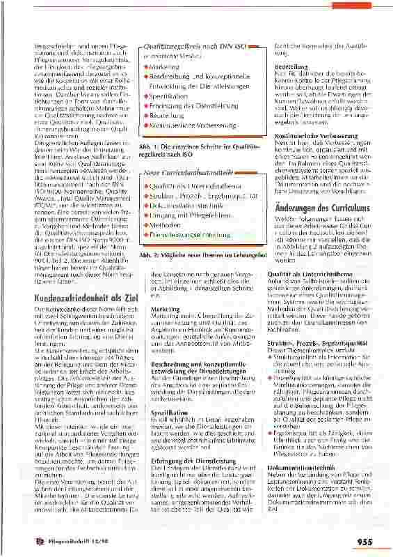 Vorschauseite 2: Qualitätsentwicklung in der Altenpflegeausbildung: Das Curriculum muß erweitert werden