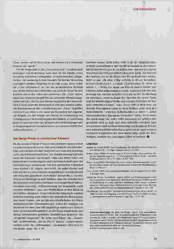 Vorschauseite 2: Die „Cura infirmorum