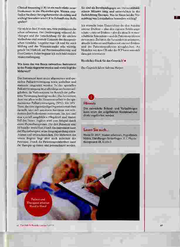 Vorschauseite 3: Patientenzentrierte Palliativversorgung