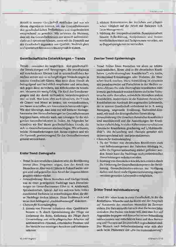Vorschauseite 2: Gesellschaftliche Trends nutzen Mehrwert für Patienten schaffen