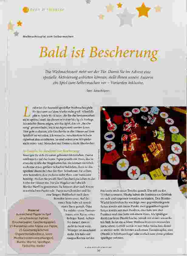 Vorschauseite 1: Bald ist Bescherung