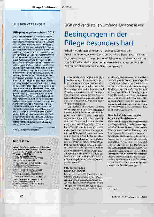 Vorschauseite 2: Pflegepersonaluntergrenzen: Mangelhaft!