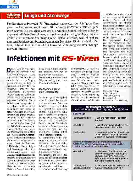 Vorschauseite 1: Infektion mit RS-Viren