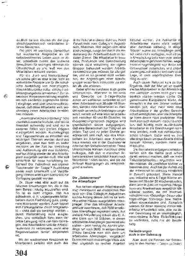 Vorschauseite 3: Diakonische Aspekte Eine Herausforderung an die Mitarbeiter