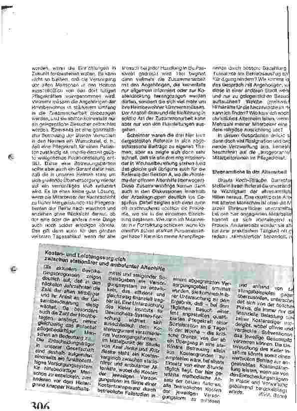 Vorschauseite 4: Diakonische Aspekte Eine Herausforderung an die Mitarbeiter