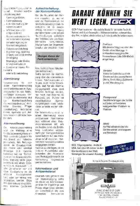 Vorschauseite 2: Nur keine Panik! Krankenhausalarmplanung: Im Fall der Fälle einen kühlen Kopf bewahren