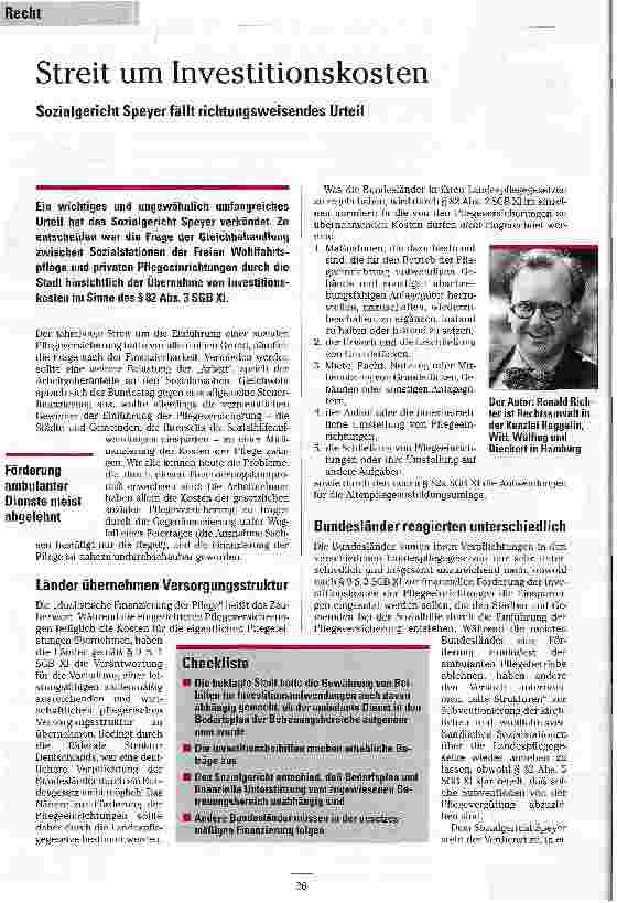 Vorschauseite 1: Streit um Investitionskosten