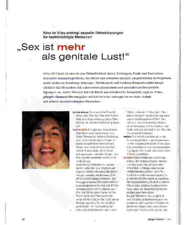 Vorschauseite 1: Sex ist mehr als genitale Lust