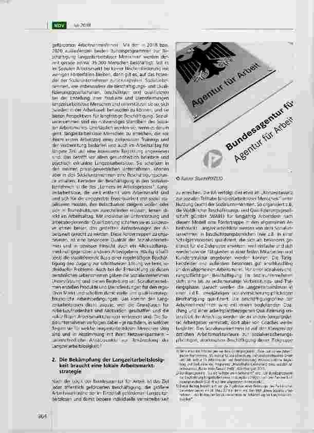 Vorschauseite 2: Teilhabe am Arbeitsmarkt für alle der Soziale Arbeitsmarkt ist eine kommunale Gestaltungsaufgabe