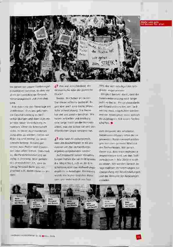 Vorschauseite 2: UKGM: »Ein Einstieg in die Entlastung«