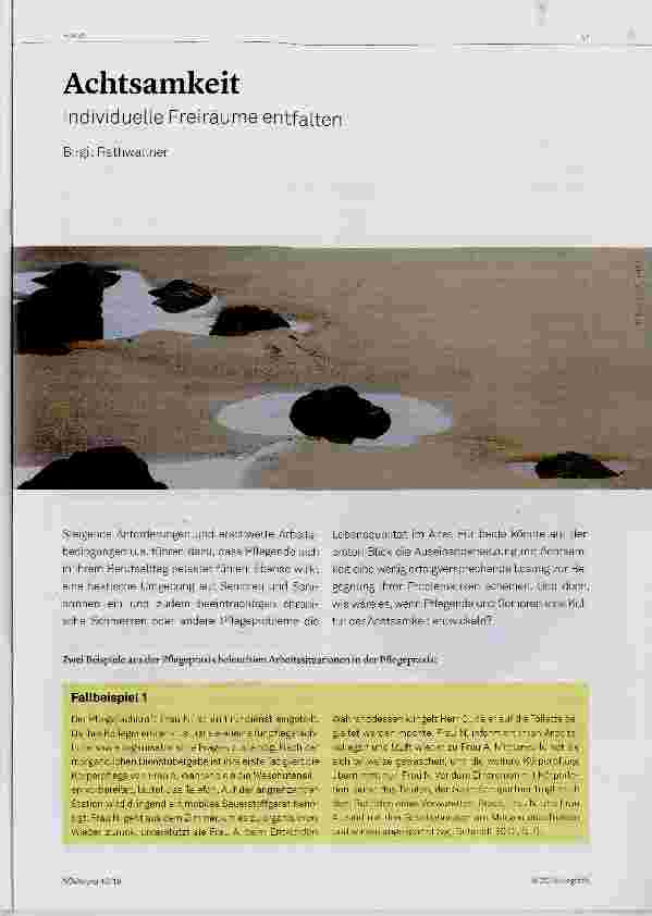 Vorschauseite 1: Achtsamkeit