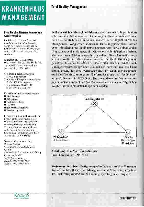 Vorschauseite 3: Qualitätsmanagement - Die Rolle der Führungskräfte