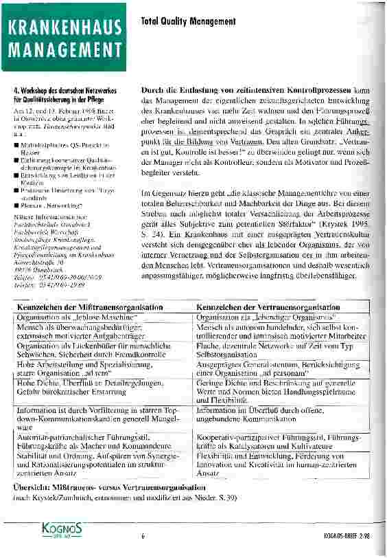 Vorschauseite 5: Qualitätsmanagement - Die Rolle der Führungskräfte