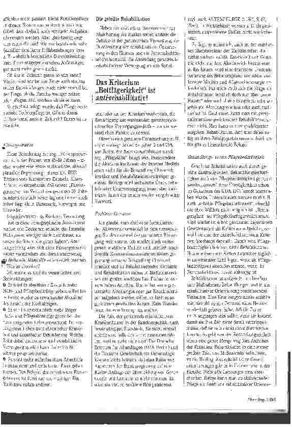 Vorschauseite 2: Rehabilitative Unterversorgung beseitigen