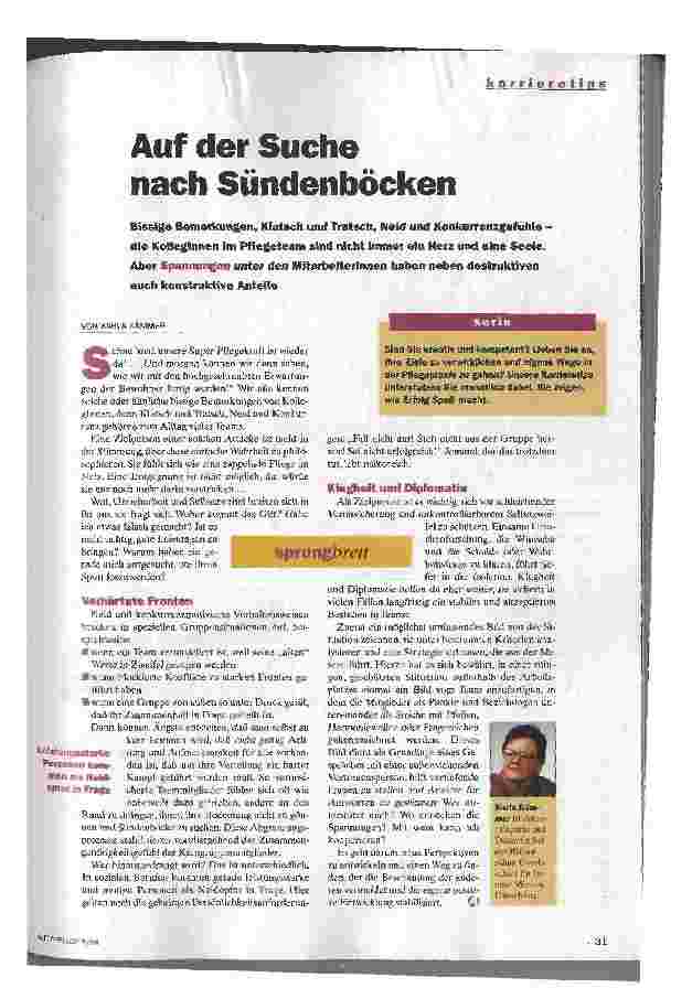 Vorschauseite 1: Auf der Suche nach Sündenböcken