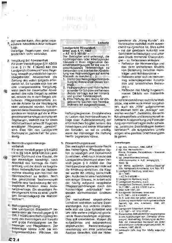 Vorschauseite 3: Heimverträge und AGB-Gesetz